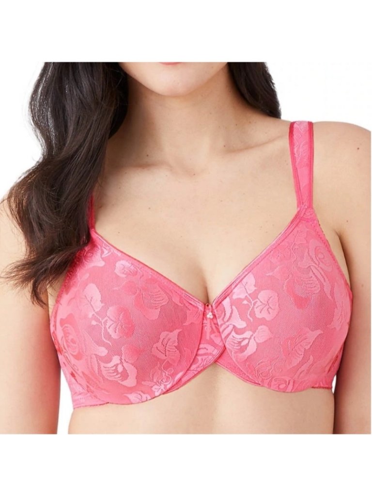 Wacoal Awareness Underwire Bra Unpadded Unlined Hot Pink 36c Lingerie Cancer